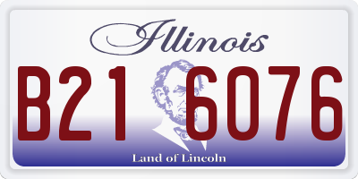 IL license plate B216076