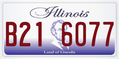 IL license plate B216077