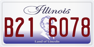 IL license plate B216078
