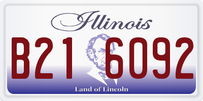 IL license plate B216092