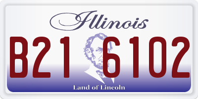 IL license plate B216102