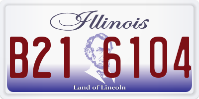 IL license plate B216104