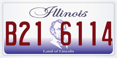 IL license plate B216114