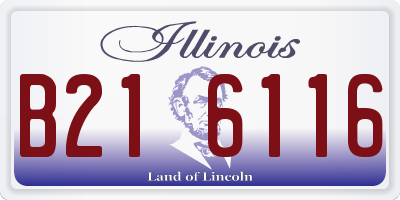 IL license plate B216116