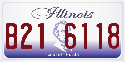 IL license plate B216118