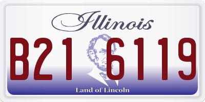 IL license plate B216119
