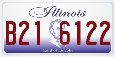 IL license plate B216122