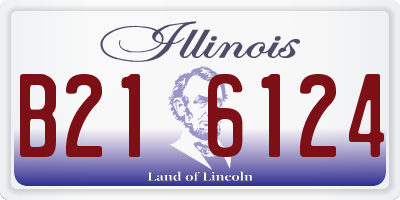 IL license plate B216124
