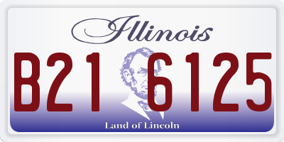 IL license plate B216125