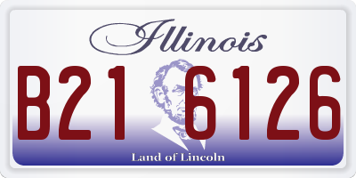 IL license plate B216126