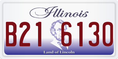 IL license plate B216130