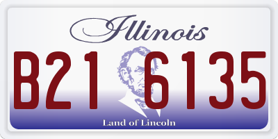IL license plate B216135