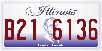 IL license plate B216136