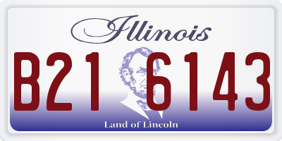 IL license plate B216143