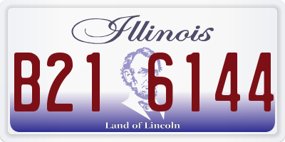 IL license plate B216144
