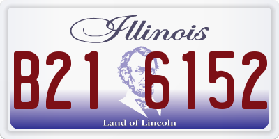 IL license plate B216152