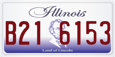 IL license plate B216153