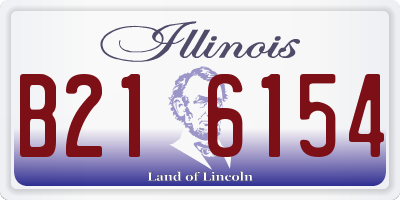 IL license plate B216154