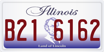 IL license plate B216162