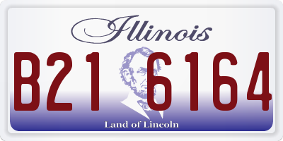 IL license plate B216164