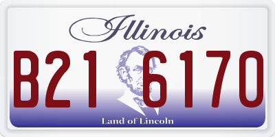 IL license plate B216170