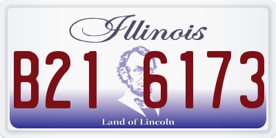 IL license plate B216173