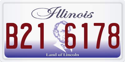 IL license plate B216178