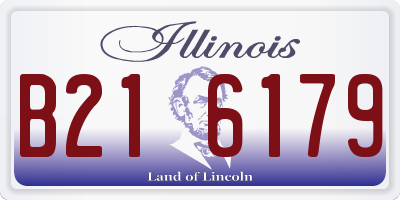 IL license plate B216179