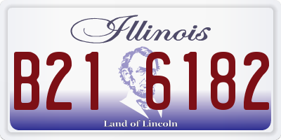IL license plate B216182