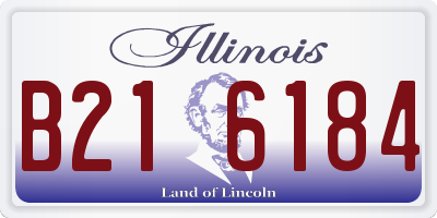 IL license plate B216184