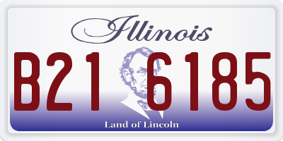 IL license plate B216185