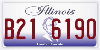 IL license plate B216190