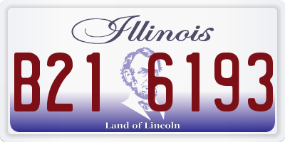 IL license plate B216193