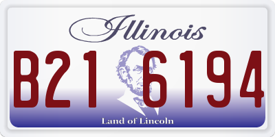 IL license plate B216194