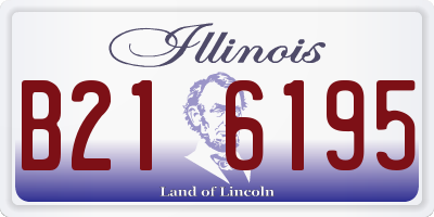 IL license plate B216195