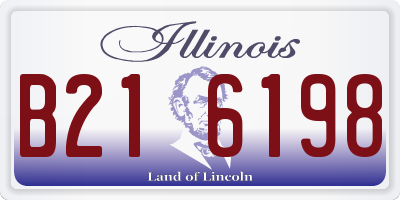 IL license plate B216198