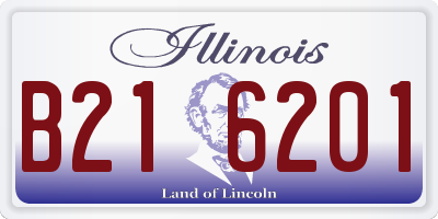 IL license plate B216201