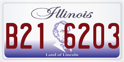 IL license plate B216203