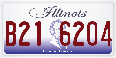 IL license plate B216204