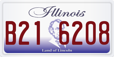 IL license plate B216208