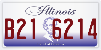 IL license plate B216214