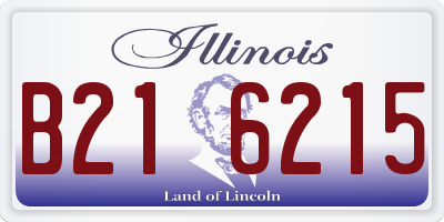 IL license plate B216215