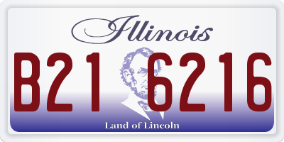 IL license plate B216216