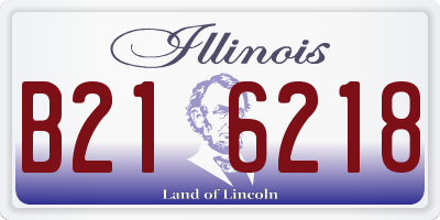 IL license plate B216218