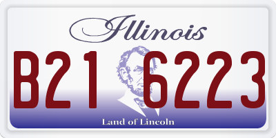IL license plate B216223