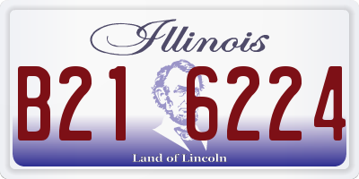 IL license plate B216224