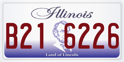 IL license plate B216226
