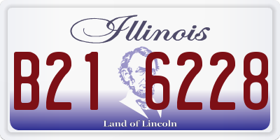 IL license plate B216228