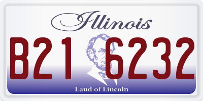 IL license plate B216232