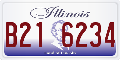 IL license plate B216234